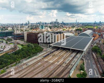 Bahnhof St. Pancras International, King's Cross, London, England Stockfoto