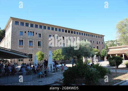 Palma Mallorca, Spanien. August 2021. Atmosphäre in Lluc in Palma de Mallorca wartet auf den Besuch seiner Majestät, der Könige von Spanien Credit: CORDON PRESS/Alamy Live News Stockfoto