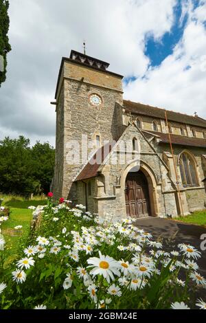 St Edwards Church Knighton Powys Wales Großbritannien Stockfoto