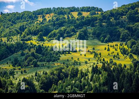 Atemberaubende Landschaft der Landschaft auf Wolf Berg Stockfoto