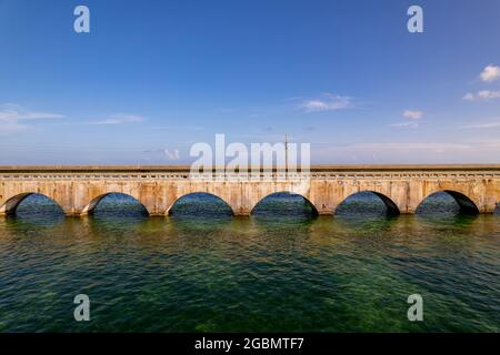 Seven Mile Bridge Florida USA Stockfoto