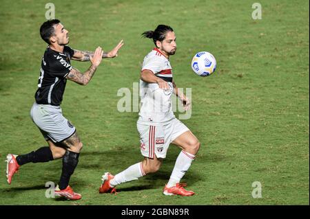 Rio De Janeiro, Brasilien. August 2021. Während des Spiels zwischen Vasco x São Paulo, gültig für die Copa do Brasil 2021, im São Januário Stadion, Rio de Janeiro/RJ, an diesem Mittwoch (4.) statt. Kredit: Nayra Halm/FotoArena/Alamy Live Nachrichten Stockfoto