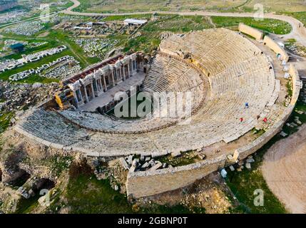 Amphitheater in Hierapolis, Pamukkale Stockfoto