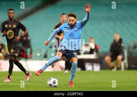 SYDNEY, AUSTRALIEN - 23. MAI: Milos Ninkovic vom Sydney FC greift am 23. Mai 2021 beim A-League-Fußballspiel zwischen dem Sydney FC und dem Western Sydney Wanderers FC auf dem Sydney Cricket Ground in Sydney, Australien, an. Quelle: Pete Dovgan/Speed Media/Alamy Live News Stockfoto