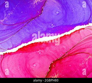 Alkoholtinte Farben durchscheinend. Abstrakt mehrfarbigen Marmor Textur Hintergrund. Design Geschenkpapier, Tapete. Mischen von Acrylfarben. Moderne Flüssigkeit Stockfoto