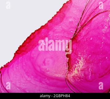 Alkoholtinte Farben durchscheinend. Abstrakt mehrfarbigen Marmor Textur Hintergrund. Design Geschenkpapier, Tapete. Mischen von Acrylfarben. Moderne Flüssigkeit Stockfoto