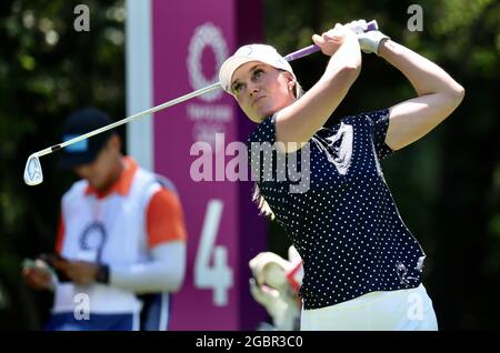 Tokio, Kanto, Japan. August 2021. Finnlands Golf für Frauen (Foto: © Scott Mc Kiernan/ZUMA Press Wire) Stockfoto