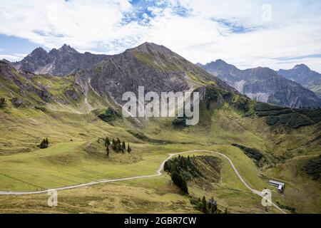 Geographie / Reisen, Österreich, Vorarlberg, Allgäuer Alpen, Kleinwalsertal, ADDITIONAL-RIGHTS-CLEARANCE-INFO-NOT-AVAILABLE Stockfoto