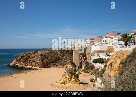 Geographie / Reisen, Portugal, Algarve, Atlantikküste, Albufeira, Altstadt, Strand, ZUSÄTZLICHE-RIGHTS-CLEARANCE-INFO-NOT-AVAILABLE Stockfoto