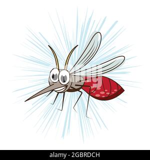 Insektenmücken Symbol Vorlage Vektor Illustration Stock Vektor