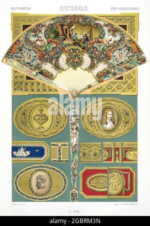 18. Century - (zweite Hälfte) - Meißel, Enamels und Gemälde. - Durch Den Ornament 1880. Stockfoto