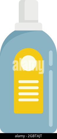 Symbol für Tattoo-Sprühflasche. Flache Abbildung von Tattoo-Spray Flasche Vektor-Symbol isoliert auf weißem Hintergrund Stock Vektor