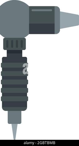 Tattoo Kunststoff Maschine Symbol. Flache Illustration von Tattoo Kunststoff Maschine Vektor-Symbol isoliert auf weißem Hintergrund Stock Vektor