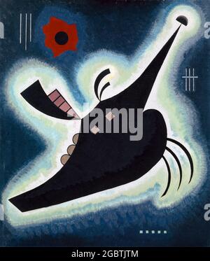 Wassily Kandinsky, abstrakte Malerei, Spitze Schwarz, 1931 Stockfoto