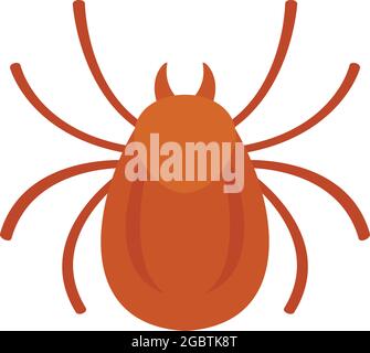 Waldbug-Symbol. Flache Darstellung des Vektorsymbols für Waldfehler auf weißem Hintergrund isoliert Stock Vektor