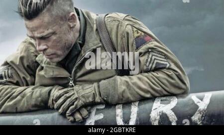 FURY 2014 Sony Pictures veröffentlicht Film mit Matt Damon Stockfoto