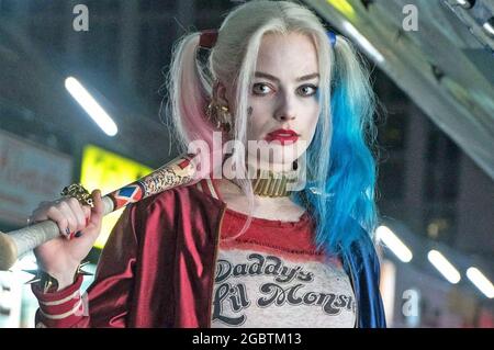 SUICIDE SQUAD 2016 Warner Bros Film mit Margot Robbie Stockfoto