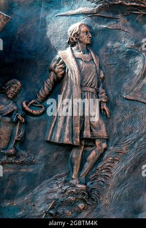 Fototapete Origenes, kubanische Skulptur Kunst in Metall, Holguin City, Kuba 2016 Stockfoto