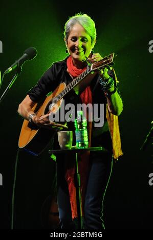 Mailand Italien 2008-10-02 : Joan Baez Live-Konzert im Smeraldo Theater Stockfoto