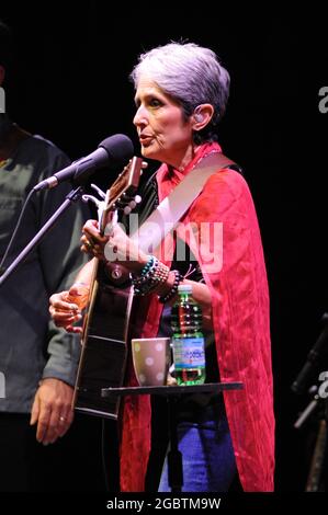 Mailand Italien 2008-10-02 : Joan Baez Live-Konzert im Smeraldo Theater Stockfoto