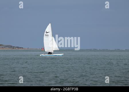 Regatta-Yacht-Rennen in North Devon Stockfoto