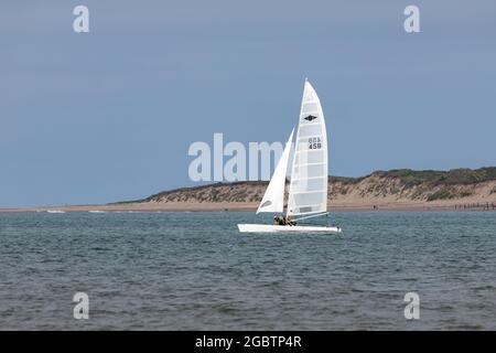 Regatta-Yacht-Rennen in North Devon Stockfoto