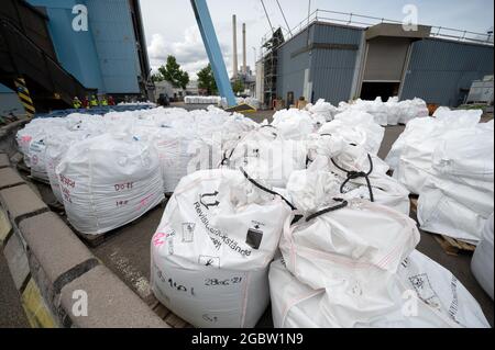 Heilbronn, Deutschland. August 2021. Auf dem Werksgelände werden Abfälle in der unterirdischen Deponie der Südwestdeutschen Salzwerke gelagert. Quelle: Bernd Weißbrod/dpa/Alamy Live News Stockfoto