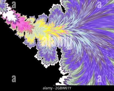 Buntes Muster Mit Hintergrundlapptem Blatt Stockfoto