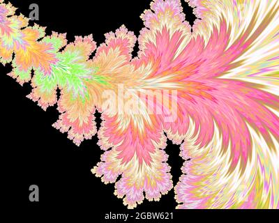Buntes Muster Mit Hintergrundlapptem Blatt Stockfoto