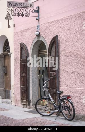 Das Dorf Bruneck in Südtirol Stockfoto