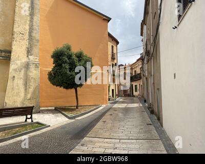 Landschaftlich reizvolle Ortschaft Tortora in Calbria, Italien, ländlich, secluted, Bergblick, Stockfoto