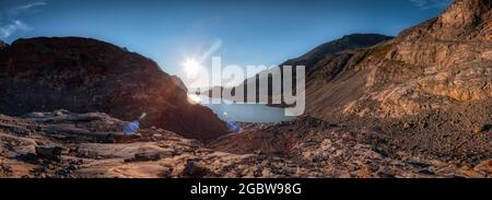 Glacier Lake in den Rocky Mountains Stockfoto