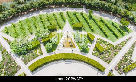 Garten des Leuchtturms Chassiron auf der Insel Oléron in Frankreich Stockfoto