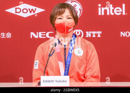 Tokio, Japan. August 2021. Tokio, Japan. 6. August 2021: Tokio, Japan. 6. August 2021: Tokio, Japan. 5. August 2021: Tokio, Japan. August 2021. Yukako Kawai (JPN) Wrestling: Während der Olympischen Spiele 2020 in Tokio in der Makuhari Messe Hall A in Tokio, Japan. Kredit: AFLO SPORT/Alamy Live Nachrichten Gutschrift: Aflo Co. Ltd./Alamy Live Nachrichten Stockfoto