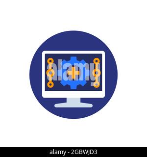 Rahmensymbol, flaches Vektordesign Stock Vektor