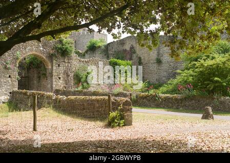 Eintritt in Saltwood Castle kent Stockfoto