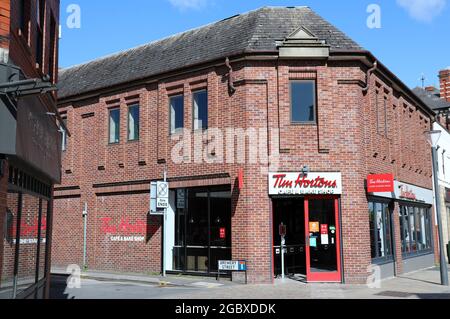 Tim Hortons Cafe und Bake Shop in Altrincham Stockfoto