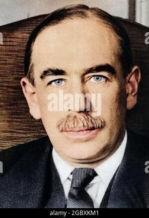 1930ER JOHN MAYNARD KEYNES ÖKONOM BARON VON TILTON BLICK AUF KAMERA-PORTRÄT - Q73359C CPC001 HARS WIRTSCHAFTSTHEORIE JOHN MAYNARD KEYNES KEYNESIAN MAYNARD PERSÖNLICHKEITEN TILTON ARBEITSLOSIGKEIT KAUKASISCHE ETHNIZITÄT WIRTSCHAFT BERÜHMTE PERSON ALTMODISCH Stockfoto