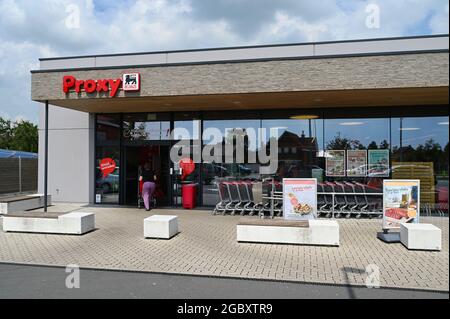 Belgischer Proxy Supermarket Stockfoto