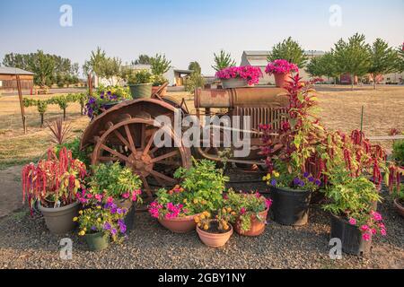 Historisches Museum der Holzfäller und Schmiede in Mcmnville, Oregon. Stockfoto