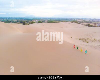 Sandune von Nice Nam Cuong in der Provinz Ninh Thuan im Süden Vietnams Stockfoto