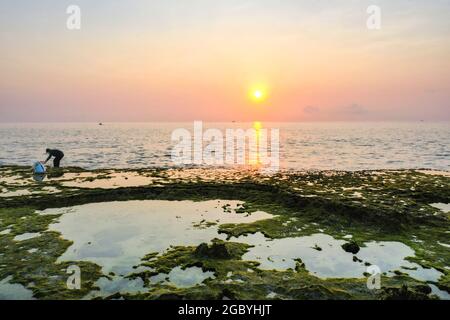 Schöne Höhle mit Felsen in Ninh Thuan Provinz Südvietnam Stockfoto