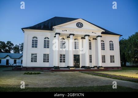 Neveh Shalom Synagoge in Paramaribo, Hauptstadt von Suriname. Stockfoto