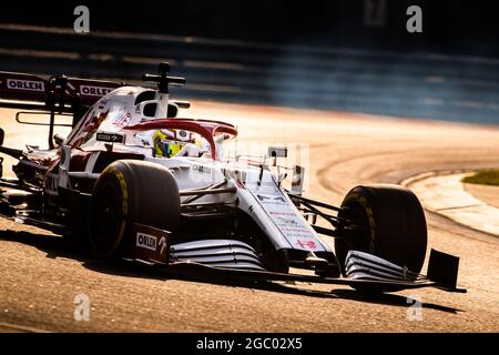 POURCHAIRE Theo (Fra), Alfa Romeo Racing ORLEN C38, Aktion während der Testtage vom 3. Bis 4. August 2021 auf dem Hungaroring, in Mogyorod, bei Budapest, Ungarn - Foto Antonin Vincent / DPPI Stockfoto