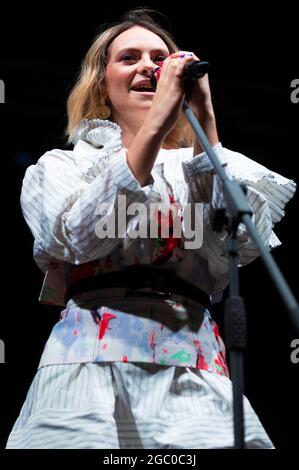 Jesolo, Italien. August 2020. In Jesolo, Venedig, tritt sie auf. Quelle: Pacific Press Media Production Corp./Alamy Live News Stockfoto