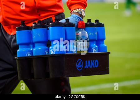 RIGA, LETTLAND. August 2021. UEFA Europa Conference League Spiel der dritten Qualifikationsrunde zwischen DEM FC RIGA und den Hiberniern. Stockfoto