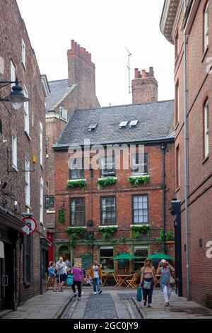 Grape Lane in York, Großbritannien Stockfoto