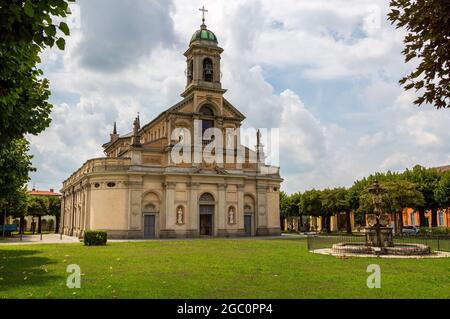 Altes Heiligtum der Madonna Dei Campi in Stezzano , Provinz Bergamo , Italien Stockfoto