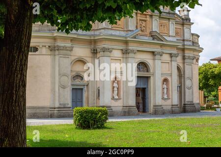 Altes Heiligtum der Madonna Dei Campi in Stezzano , Provinz Bergamo , Italien Stockfoto