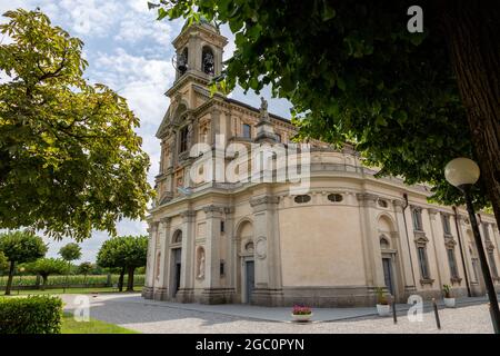 Altes Heiligtum der Madonna Dei Campi in Stezzano , Provinz Bergamo , Italien Stockfoto